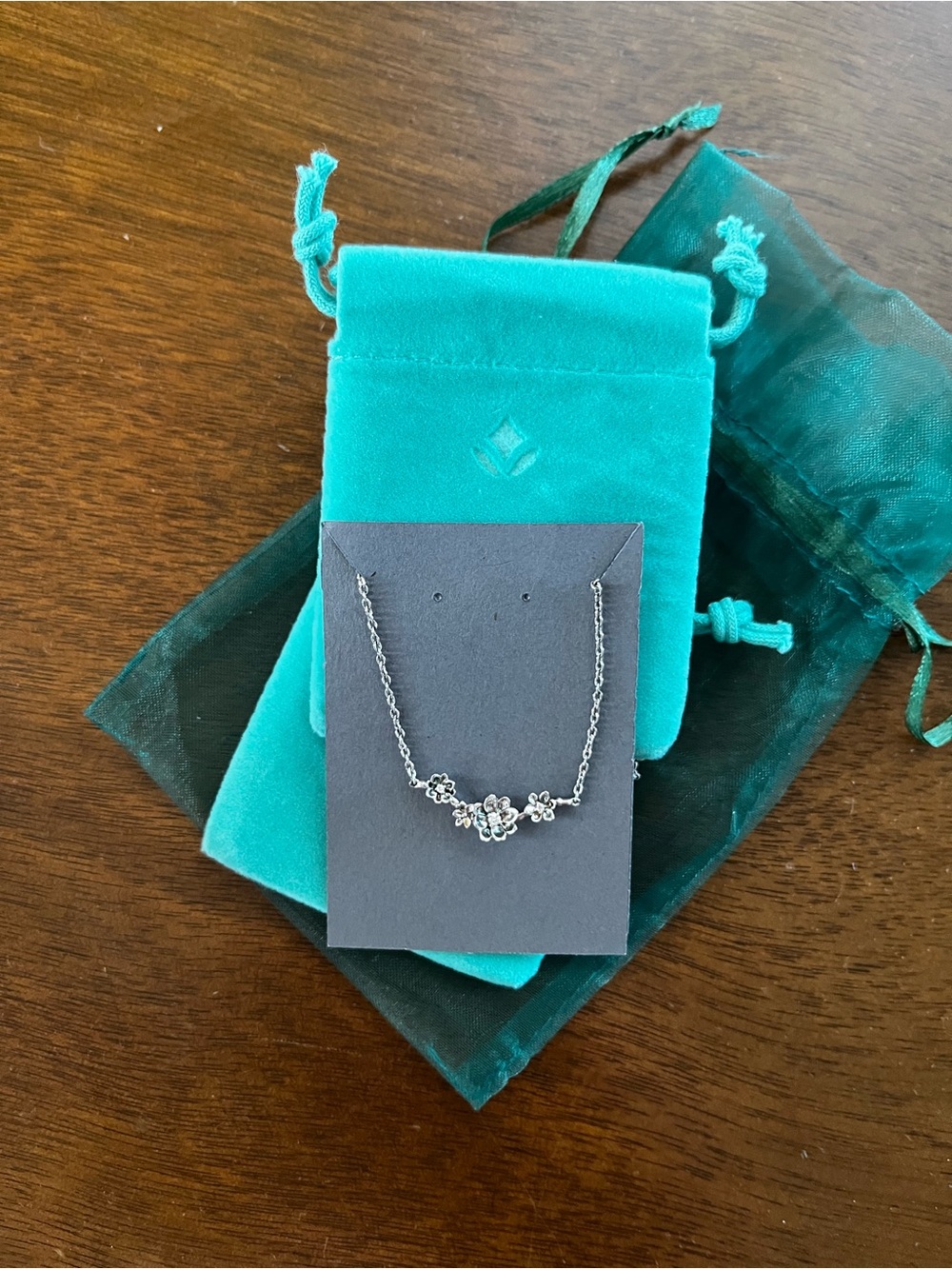 Brilliant Earth Sterling Silver Floral Magnolia Necklace